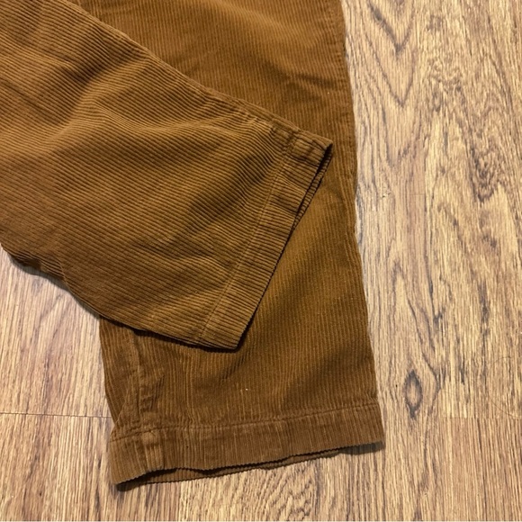 Zara Brown Corduroy Pants Straight-Leg Casual size M casual - Picture 4 of 6